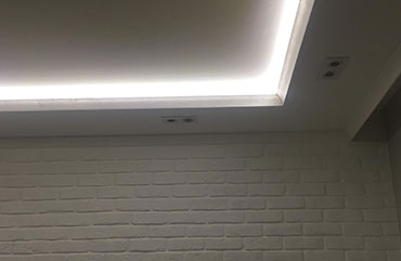 установка светильников